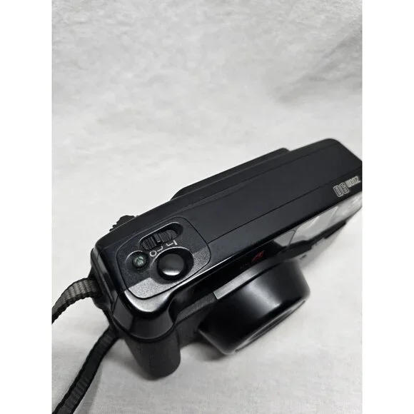 Pentax Zoom-90 Black Tele-Macro Auto Focus Point & Shoot Film Camera With Case - Picture 14 of 16